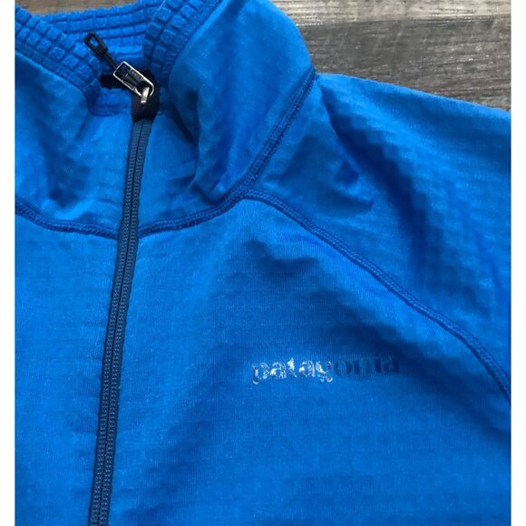 Patagonia Mens Medium Blue Full Zip Polartech Power Dry Jacket - Picture 2 of 8
